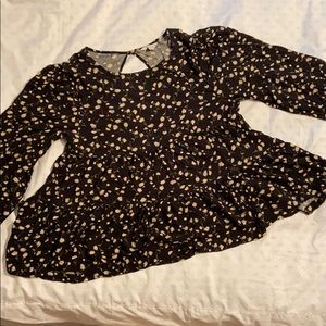 American Eagle Floral Backless Top